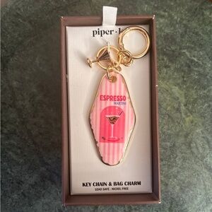 Piper K Espresso Martini Key Chain & Bag Charm